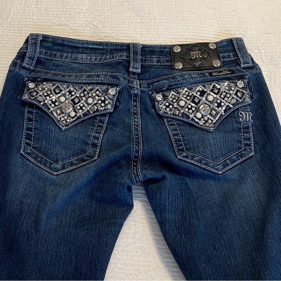 Miss Me Denim - MISS ME Signature Boot flare jeans flap pockets size 29